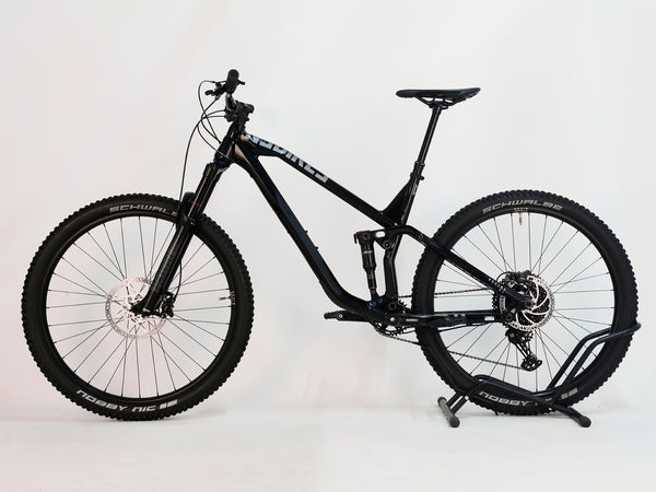 NS Bikes Define AL 130 2 2023 Full Suspension Bike - Profile view emphasizing the mountain bike design, perfect for off-road riding from NS Bikes.