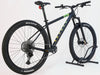 VooDoo Bizango 2025 large frame mountain bike, highlighting the Suntour Raidon Boost air fork.