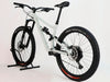 Detailed shot of the Specialized Status 160 2023 Large S4 bike frame highlighting the Satin Ca White Sage colour and excellent condition, priced at £1,750 (RRP £2,900) with free UK delivery.