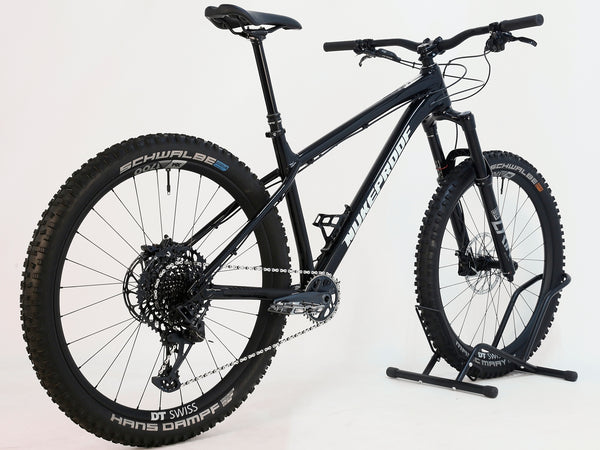 Front view of the Nukeproof Scout 275 RS 2023 in excellent used condition, featuring RockShox Lyrik suspension fork.