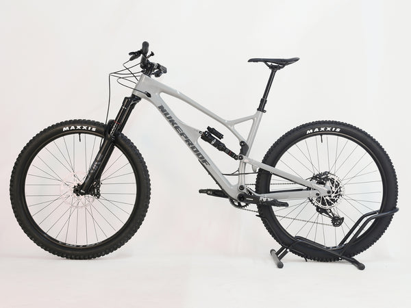 Nukeproof Mega 290 CARBON - Detailed view of the SRAM NX Eagle 12-speed drivetrain components.