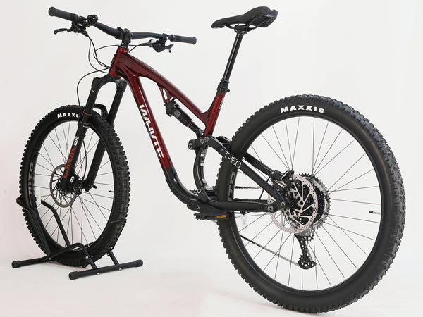 TRP Trail Evo 4-piston brakes on the Whyte T-160 S 2025, designed for superior stopping power.