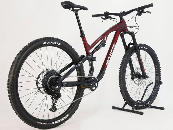 The front suspension fork on the Whyte T-160 S 2025, showcasing the RockShox Lyrik with 160mm travel.