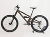 Front profile of the Orange ALPINE 6 mountain bike highlighting the robust frame and ZEB Forks.