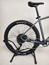 Whyte 801 V4 2023 mountain bike at an angle showing off its sleek silhouette and excellent condition.