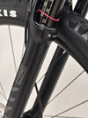 Close-up of the reflective branding on the Merida One-Sixty 500 2023 mountain bike.