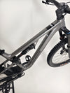 Close-up of the Merida One-Sixty 500 2023 mountain bike frame with focus on the shock absorber.