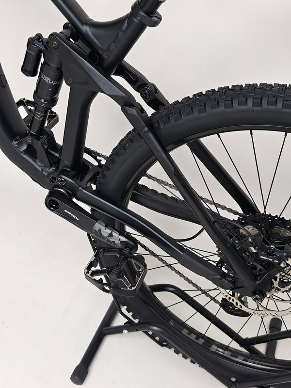 Image displaying Cube Stereo 170 SL 29 mountain bike 2021 with detailed graphics.