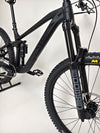 Profile shot of Cube Stereo 170 SL 29 mountain bike 2021 showcasing its 29er wheels.