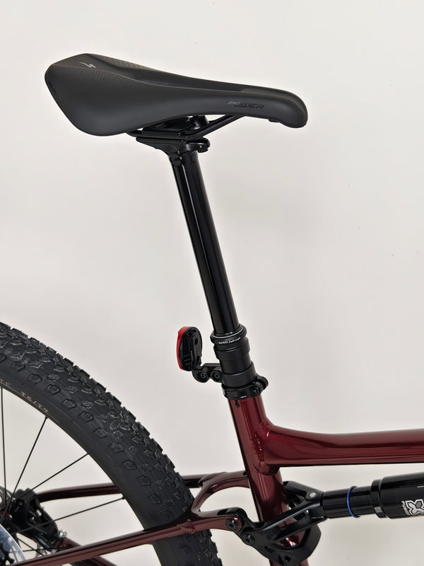 Detailed view of the Specialized Chisel 2025 Never Used Bike frame and assembly quality from an angle.