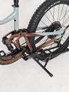 Image of the rear suspension on Giant Trance X 2 2023 mountain bike, spotlighting its technology.