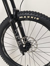 Image focusing on the chainstay and rear fork of Giant Trance X 2 2023 mountain bike.