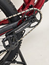 Rear view capturing the drivetrain and components of the Merida One-Twenty 600 29 2023 mountain bike.