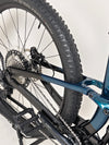 Trek Fuel EX 8 XT 2022's rear wheel and hub design highlighted, focusing on Boost148 technology.
