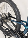 Trek Fuel EX 8 XT 2022's rear wheel and hub design highlighted, focusing on Boost148 technology.