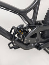 Evil Insurgent LS 27.5 Carbon bike's components neatly arranged for a full view of its setup.