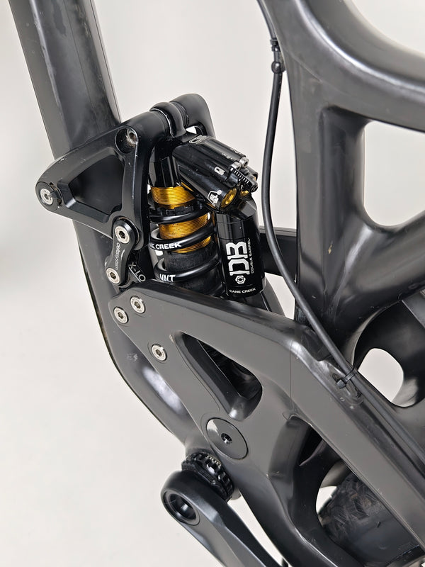 Evil Insurgent LS 27.5 Carbon bike close-up, focusing on its frame lines and design.