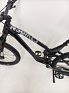 NS Bikes Define AL 130 2 2023 - Underside view highlighting the pedal system and drivetrain from NS Bikes.