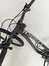 NS Bikes Define AL 130 2 2023 - Close-up of the chainring and crank detailing performance features from NS Bikes.