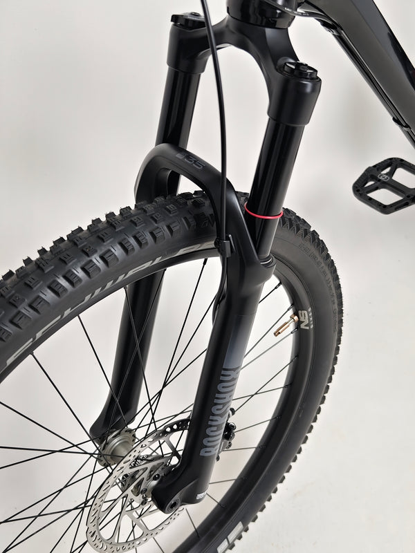 NS Bikes Define AL 130 2 2023 - Detailed close-up of the rear wheel components highlighting performance design from NS Bikes.