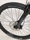 NS Bikes Define AL 130 2 2023 - View capturing the bike's rear fork and rotor design focusing on quality construction from NS Bikes.