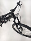 NS Bikes Define AL 130 2 2023 - Detailed look at the front wheel fork showcasing mount capabilities from NS Bikes.