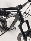 NS Bikes Define AL 130 2 2023 - Close-up of the front wheel and tire showcasing grip and stability from NS Bikes.