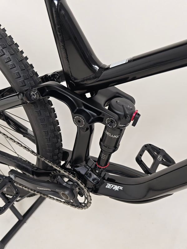 NS Bikes Define AL 130 2 2023 - Profile view showing the bike's aerodynamic design and components from NS Bikes.