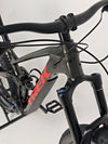 Trek Slash 7 2022 close-up of frame colour and details in Excellent Condition - Large Frame, highlighting Black Olive finish.