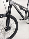 Side profile of the Merida One-Sixty 500 29 2023 mountain bike showing its internal cable routing and seat post.