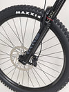 Close-up of the front suspension system on the Merida One-Sixty 500 29 2023 mountain bike.