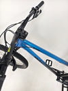 Overhead image of the handlebars of the Used Ragley Blue Pig Race 2022 mountain bike, displaying its control components at eMado Bikes.