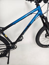 Side view of the dropper seat post on the Used Ragley Blue Pig Race 2022 mountain bike, showcasing its functionality at eMado Bikes.