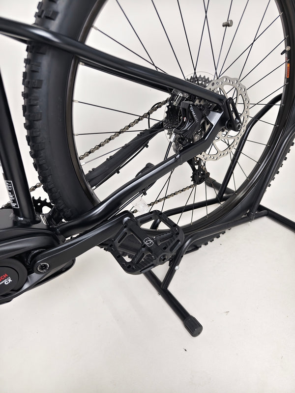 View of the Whyte e-505 v1 Electric Bike 2024 from the rider's side, showcasing its responsive design and features.