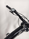 Whyte e-505 v1 Electric Bike 2024 in XL, highlighting its sleek profile and excellent condition, showcasing low mileage.