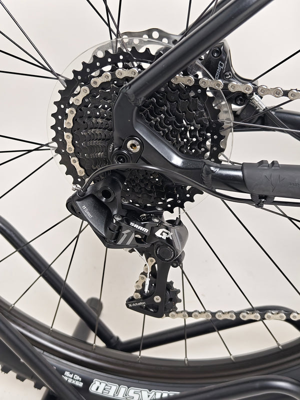 The Whyte e-505 v1 Electric Bike 2024 in vibrant colors showing its aesthetic appeal and usability.