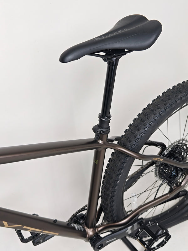 Close-up of the bike's pedals on the Whyte 901 V5 2024 Mountain Bike available at eMado.