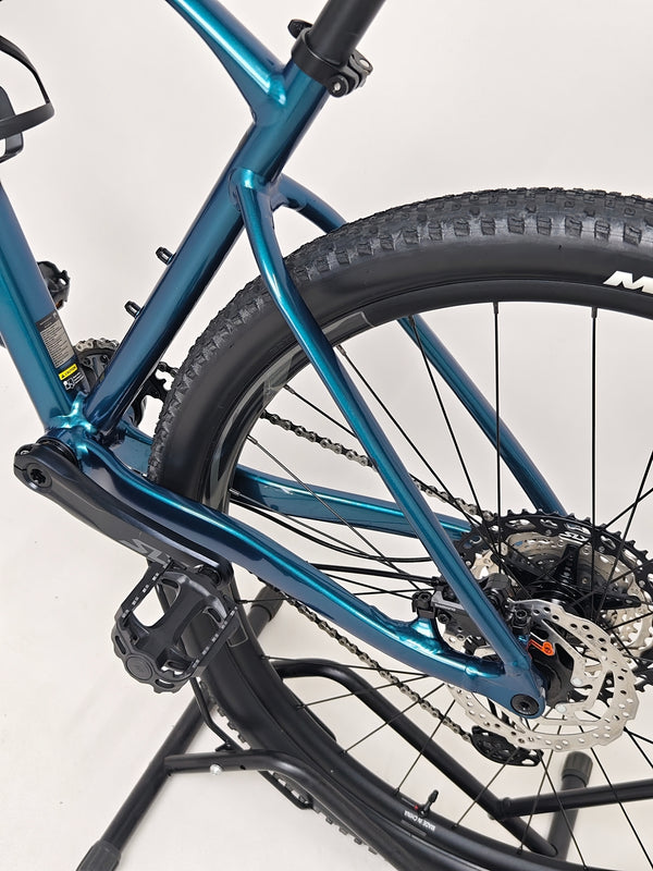 Giant XTC SLR 29 1 2024 in Excellent Condition at eMado Bikes - angle showing the suspension mechanics.