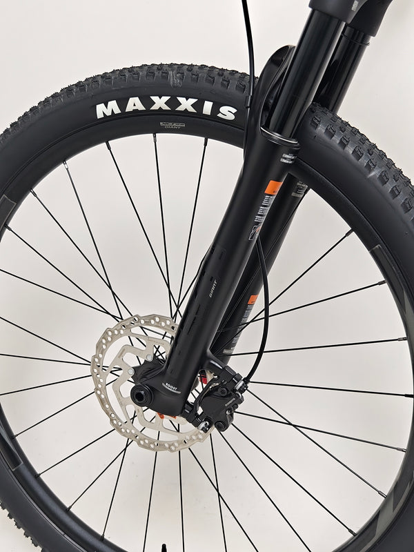 Giant XTC SLR 29 1 2024 in Excellent Condition at eMado Bikes - design elements clearly visible in the sunlight.