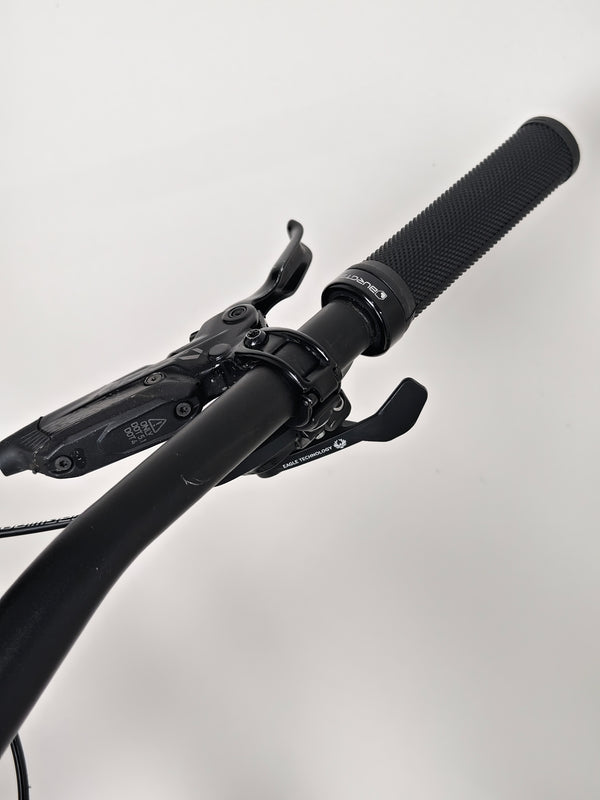 Specialized Status 160 in Very Good Condition at eMado Bikes - image of the bike during a test ride.