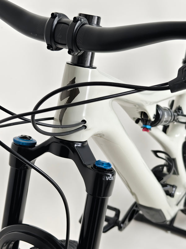 Specialized Stumpjumper Expert 2022 CARBON in excellent used condition at eMado Bikes, illustrating premium bike craftsmanship.