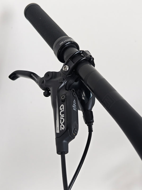 Nukeproof Scout 275 RS 2023 in excellent used condition, featuring the 12-speed SRAM cassette.