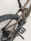 Detailed angle of the frame welds and finish on the Transition Smuggler NX 2024 in medium, showing craftsmanship.
