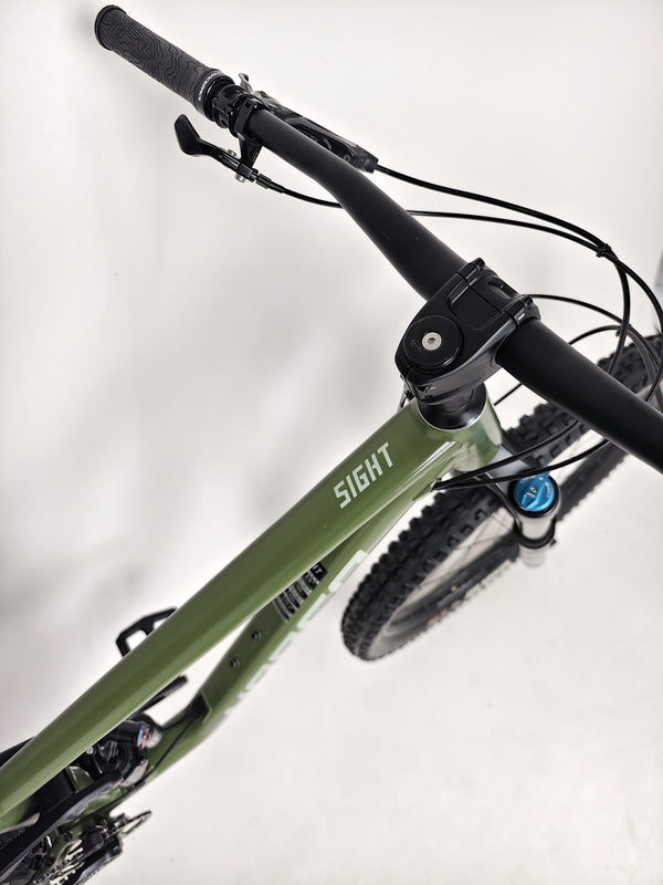 Close-up of the Norco logo on the frame of the Sight A2 2021, reflecting high quality craftsmanship.