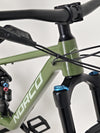 Close-up of the brake system on the Norco Sight A2 2021, including the 200mm front and 180mm rear rotors.