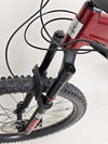 Elegant view of the suspension features on the Whyte T-160 S 2025 mountain bike.