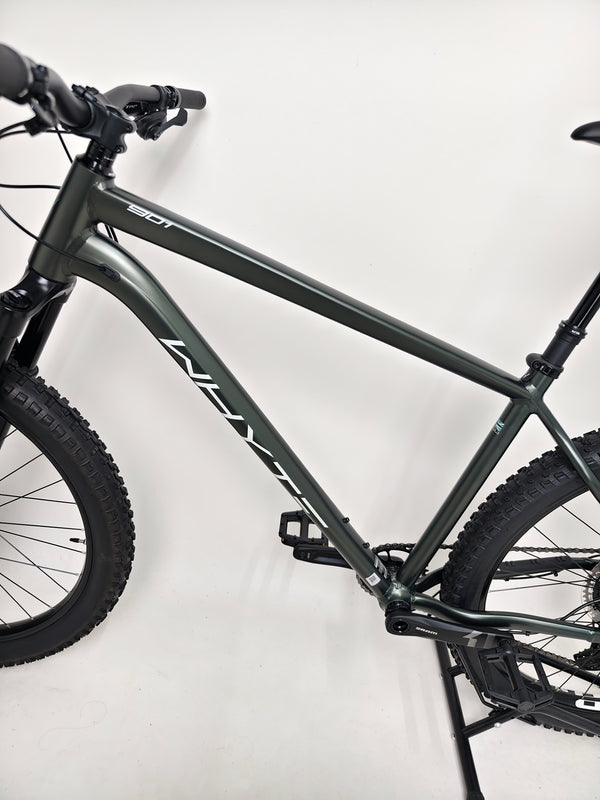 Top angle view of the Whyte 901 V4 2022 Mountain Bike showing its sleek lines and excellent condition.