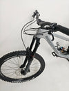 Nukeproof Giga 290 Comp Carbon 2022 bike angled for dramatic effect.