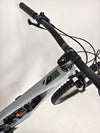 Nukeproof Giga 290 Comp Carbon 2022 bike with close-up of the seat post and saddle.