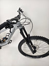 Nukeproof Giga 290 Comp Carbon 2022 angled shot highlighting its suspension.